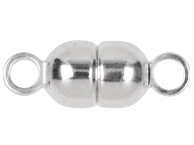 Magnetverschluss Aus Sterlingsilber, 4,5 Mm, Walzenform
