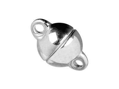 Magnetverschluss Kugel 8 MM Langer, Silber 925