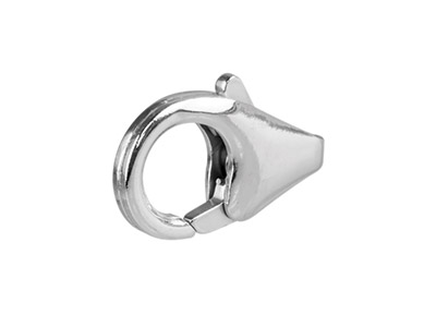 Handschellenverschluss Ohne Ring 7 Mm, 925 Silber - Standard Bild - 2