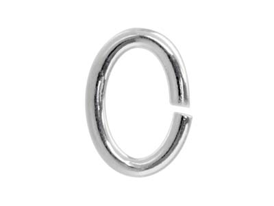 Biegering Aus Sterlingsilber, Oval, 10er Pack, 8 MM - Standard Bild - 1