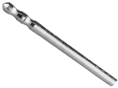 Stift, Sterlingsilber, Doppelte Kerbe, 9,5x0,8mm, 20er-pack