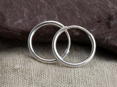 Creole 12 Mm, 925 Silber, Pro Paar - Standard Bild - 7