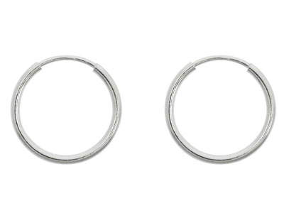Creolen 16 Mm, 925er Silber, Pro Paar