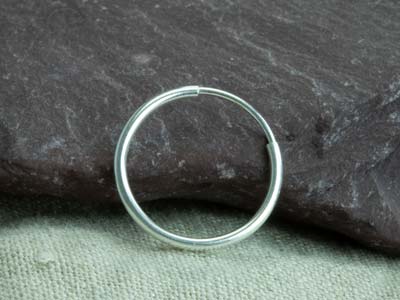 Creolen 16 Mm, 925er Silber, Pro Paar - Standard Bild - 6