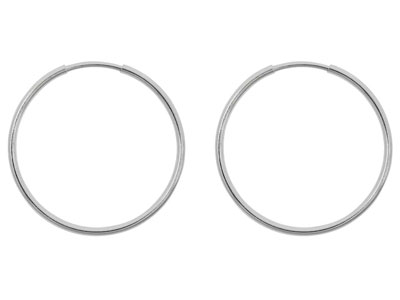 Kreole 24 Mm, 925 Silber, Paar