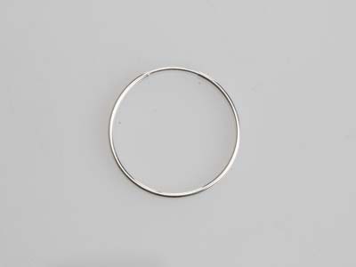 Kreole 24 Mm, 925 Silber, Paar - Standard Bild - 5