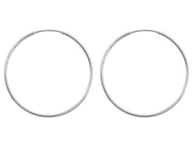 Creole 30 Mm, 925er Silber, Das Paar