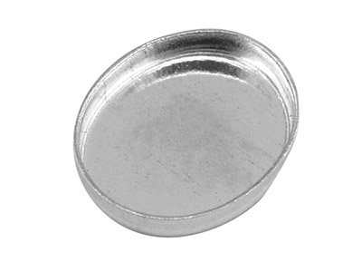 Zarge, Oval, 6er-pack, 10mmx8mm, Sterlingsilber