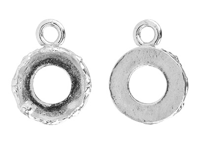 Filigrananhänger Für Cabochon Rund 8 Mm, Silber 925 - Standard Bild - 2