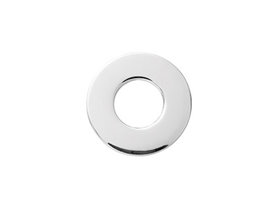 Flache Scheibe 15 Mm, 925er Silber,kaltverfestigt, Beutel Mit 3 Stück