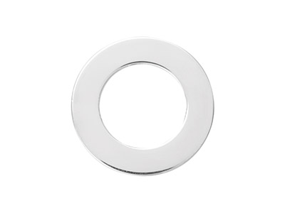 Flache Scheibe 20 Mm, 925er Silber,kaltverfestigt, Beutel Mit 3 Stück