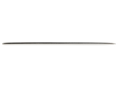 Steg, Rechteckig, Mit 2 vorgebohrten Löchern, 40 x 4 mm, Sterlingsilber - Standard Bild - 2