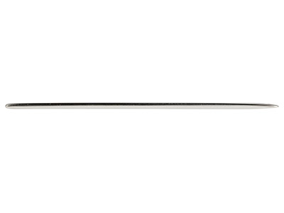 Rechteckige Stange Mit Zwei Löchern, 40 X 4 Mm, Silber 925 - Standard Bild - 2