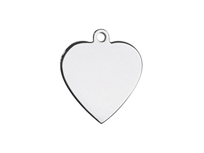 Herzrohling Anhänger 15 MM Mit Ring, 925 Silber, 3er Pack