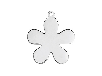 Anhänger Basis Blume 20 Mm, Silber 925, Set Von 3