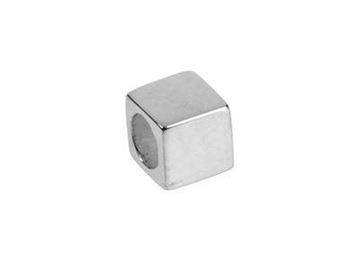 Zwischenperle Würfel 5 X 5 Mm, 925er Silber, Beutel Mit 3 Stück