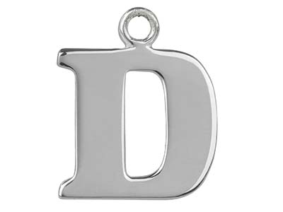 Prägestempelrohling Aus Sterlingsilber Mit Dem Buchstaben D - Standard Bild - 1