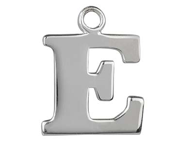 Prägestempelrohling Aus Sterlingsilber Mit Dem Buchstaben E - Standard Bild - 1
