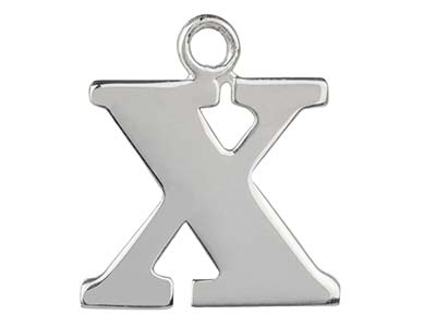 Anhänger Buchstabe X, Silber 925