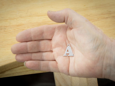Anhänger Buchstabe X, Silber 925 - Standard Bild - 2