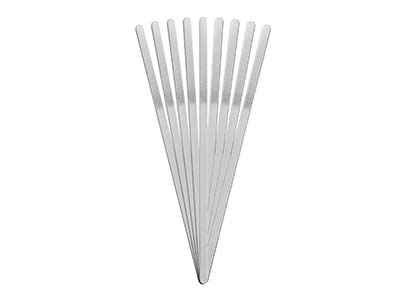 Rohling Armband Zum Prägen, 150 X 5mm, 925 Silber - Standard Bild - 2