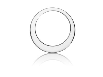 Asymmetrische Scheibe 20 Mm, Silber925