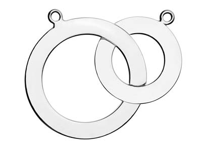 Verschlungene Ringe Aus Sterlingsilber, Prägerohling, 2822mm