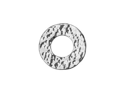 Gehämmerte Scheibe 15 Mm, Silber 925