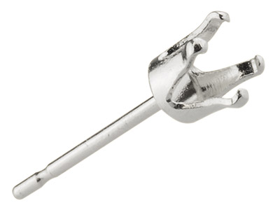 Buttercup-ohrstecker, Sterlingsilber, 4krappen, 4mm