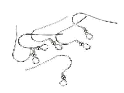 Drahthaken, Silber 925. Ref. 07462,beutel Mit 3 Paaren - Standard Bild - 2