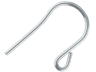 Rohdraht Haken, 925er Silber, Paketvon 3 Paaren - Standard Bild - 1