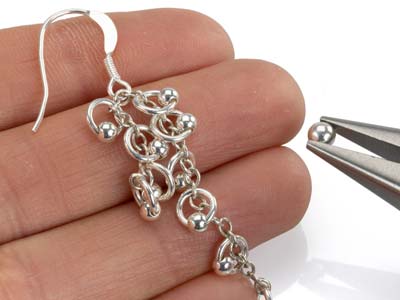 Drahthaken Mit Ring, 925er Silber, Beutel Mit 10 Paaren - Standard Bild - 4