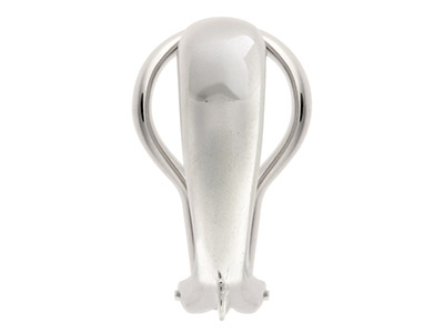 Clip-system Mit Ring, Schwere Ausführung, 925er Silber, Paar - Standard Bild - 3