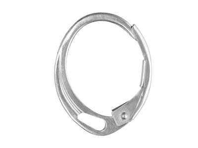 Ohrhänger Mit Integriertem Ring, 925er Silber, Pro Stück - Standard Bild - 1