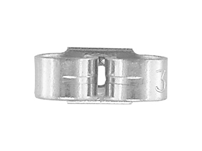 Ohrring-verschluss, Silber 925, Beutel Mit 10 Paaren - Standard Bild - 2