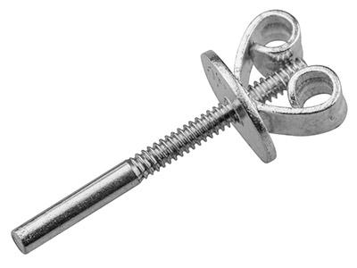 Gewindestift Mit Schmetterlingsverschluss, Silber925, Beutel 3 Paar - Standard Bild - 1