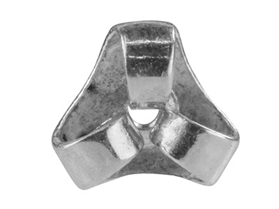 Ohrmutter 3 Arme 5 Mm, Silber 925, Beutel Mit 10 Paaren - Standard Bild - 2