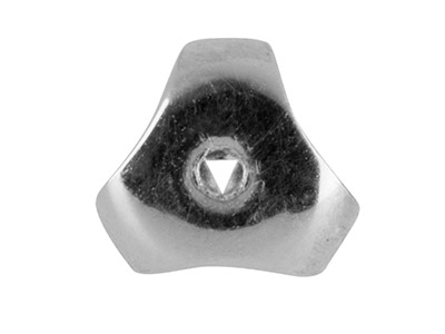 Ohrmutter 3 Arme 5 Mm, Silber 925, Beutel Mit 10 Paaren - Standard Bild - 3