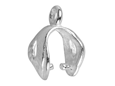 Fantasie-anhängeröse Mit Ring 9,2 Mm, Silber 925 - Standard Bild - 2