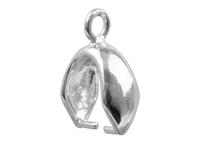 Fantasie-bügel Mit Ring 12 Mm, Silber 925 - Standard Bild - 2