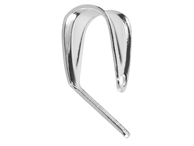 Offen Geriffelte Öse 4,5 X 10 Mm, Silber 925 - Standard Bild - 2