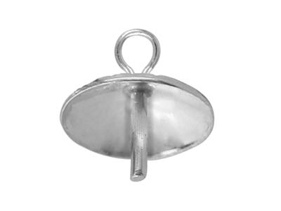 Anhängeröse Für Perlen Mit Kalotte 3mm, Silber 925, Beutel Mit 10 Stück - Standard Bild - 2