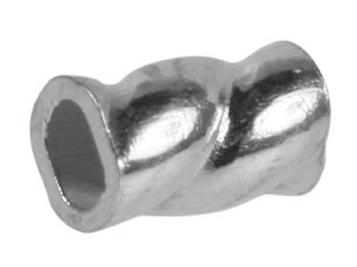 Beadalon-quetschröhren, Gedreht, 7er Pack, Innendurchmesser 1,3 mm, Dicke 2 mm, Sterlingsilber - Standard Bild - 1