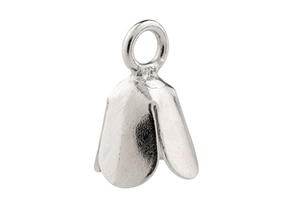 Scalloped Bell End, Kleines Modell,925er Silber, Beutel Mit 6 Stück