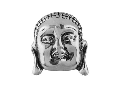 Charm Kugel, Buddha-motiv 10 Mm, Silber 925