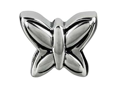 Charm-anhänger, Schmetterlingsmotiv10 Mm, 925 Silber