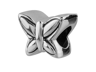 Charm-anhänger, Schmetterlingsmotiv10 Mm, 925 Silber - Standard Bild - 2