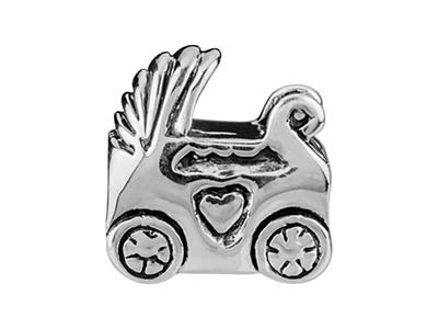 Charm-Kugel,-Motiv-Kinderwagen-10--Mm...
