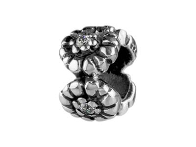 Boule Charm, Blumenmotiv 8,80 Mm, 925 Silber - Standard Bild - 2