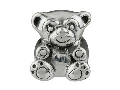 Charm-bead,-Teddybär-motiv-10-Mm,--Si...